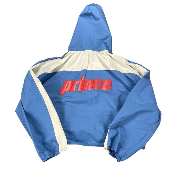 Prince Pickleball Women's Size XXL Woven Zip Front Hooded Jacket Blue - Picture 3 of 16